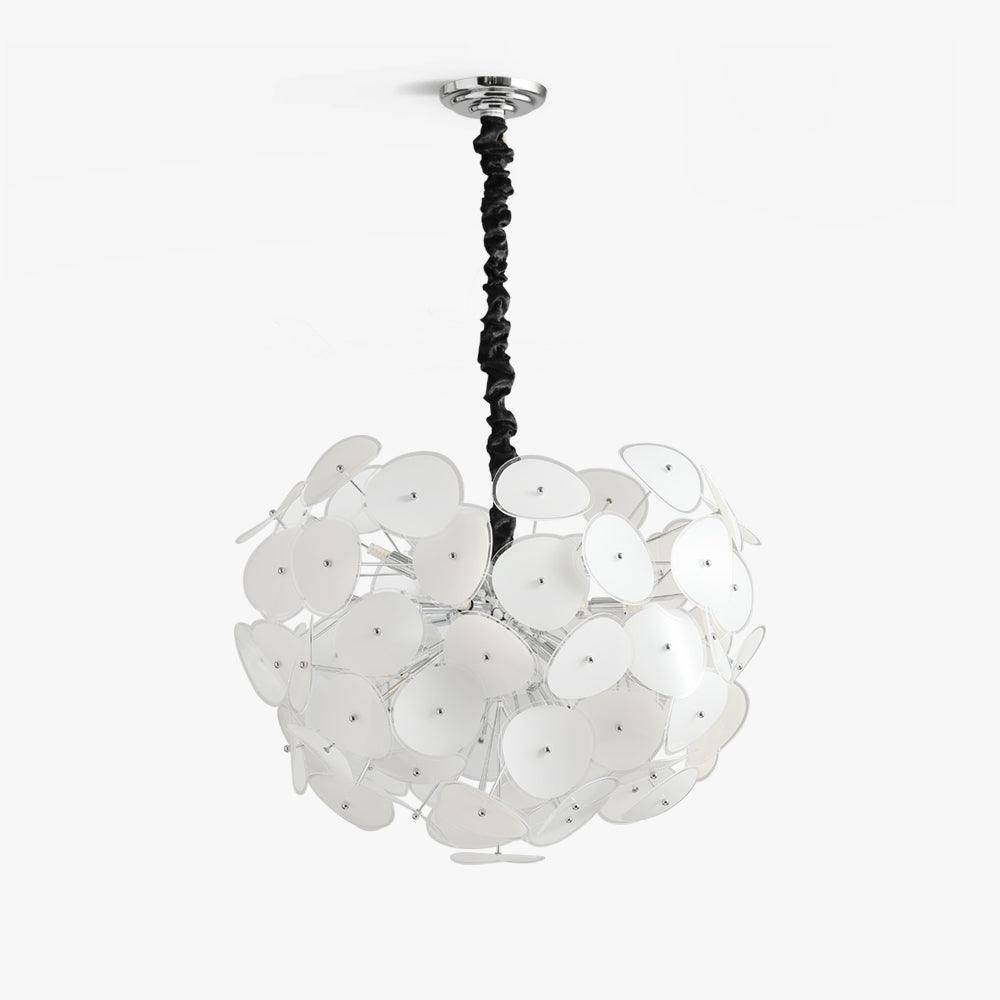 poppy-glass-chandelier-anzaz-White & Chrome-1
