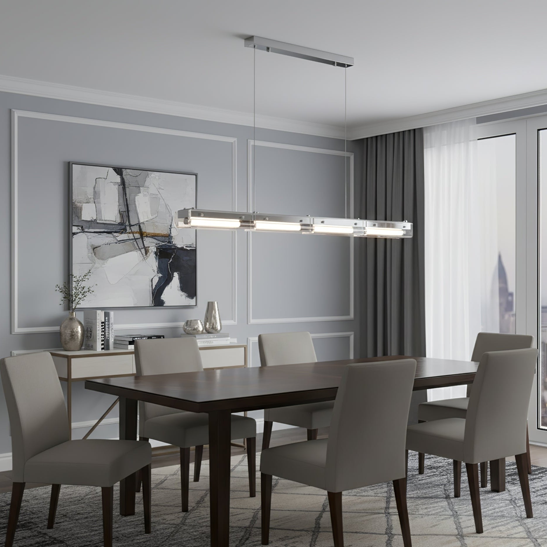 prismline-linear-pendant-lamp-anzaz-Nickel & Clear-3