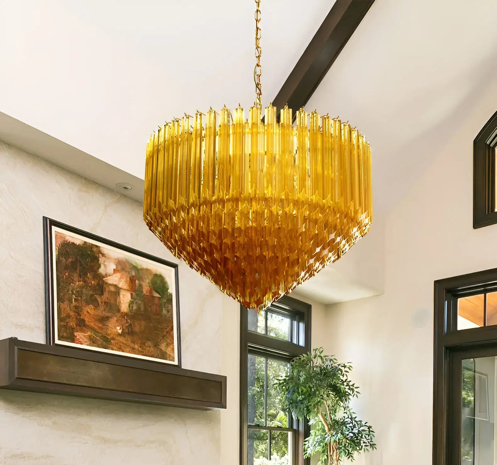 prism-murano-glass-chandelier-anzaz-Gold & Amber-2