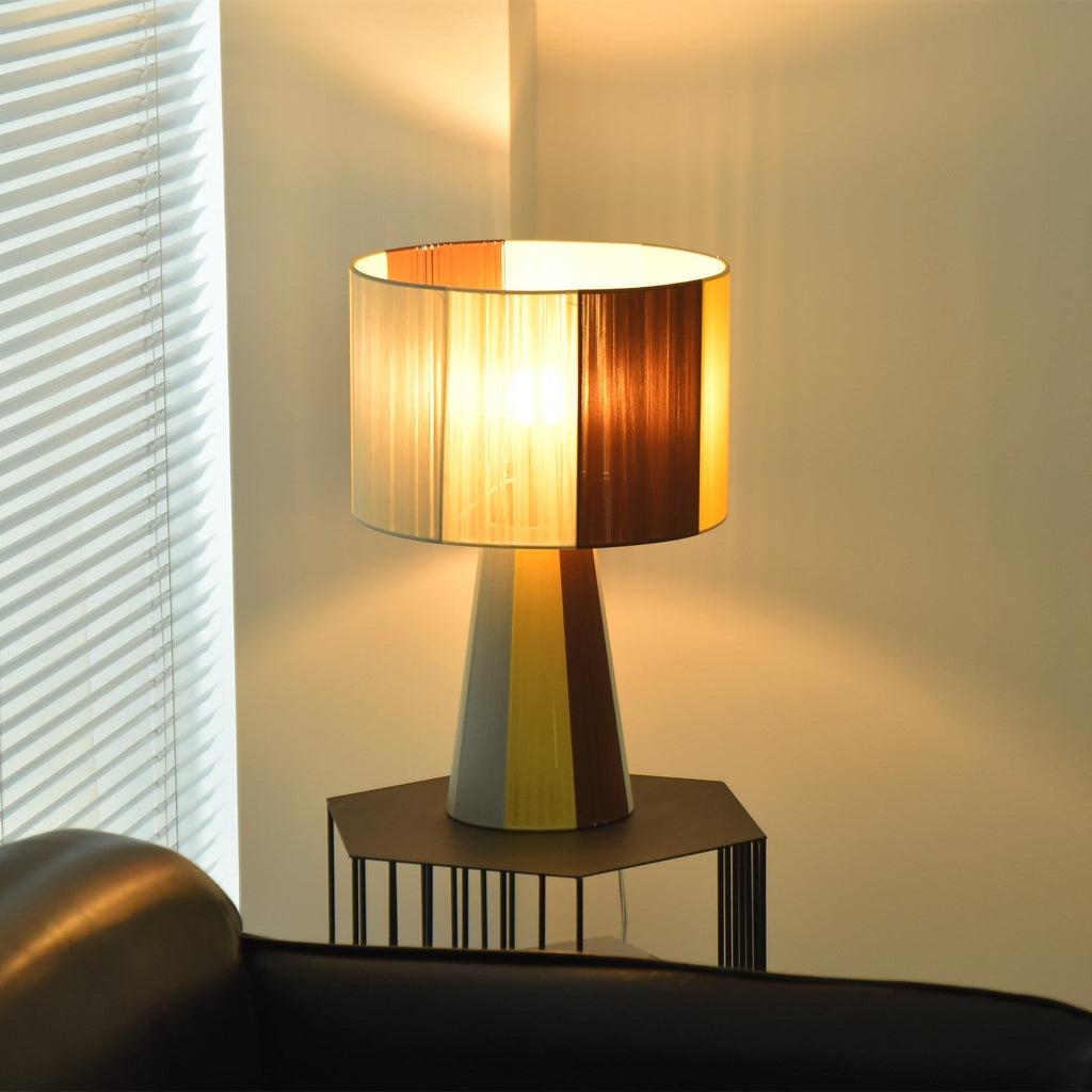 prisma-fabric-table-lamp-anzaz-Brown & Yellow-2