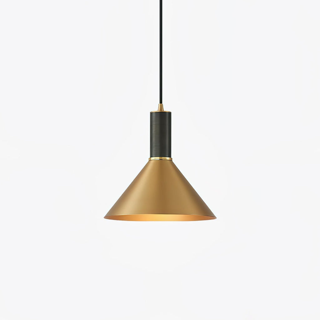 cone-pendant-lamp-anzaz-Brass & Black-1