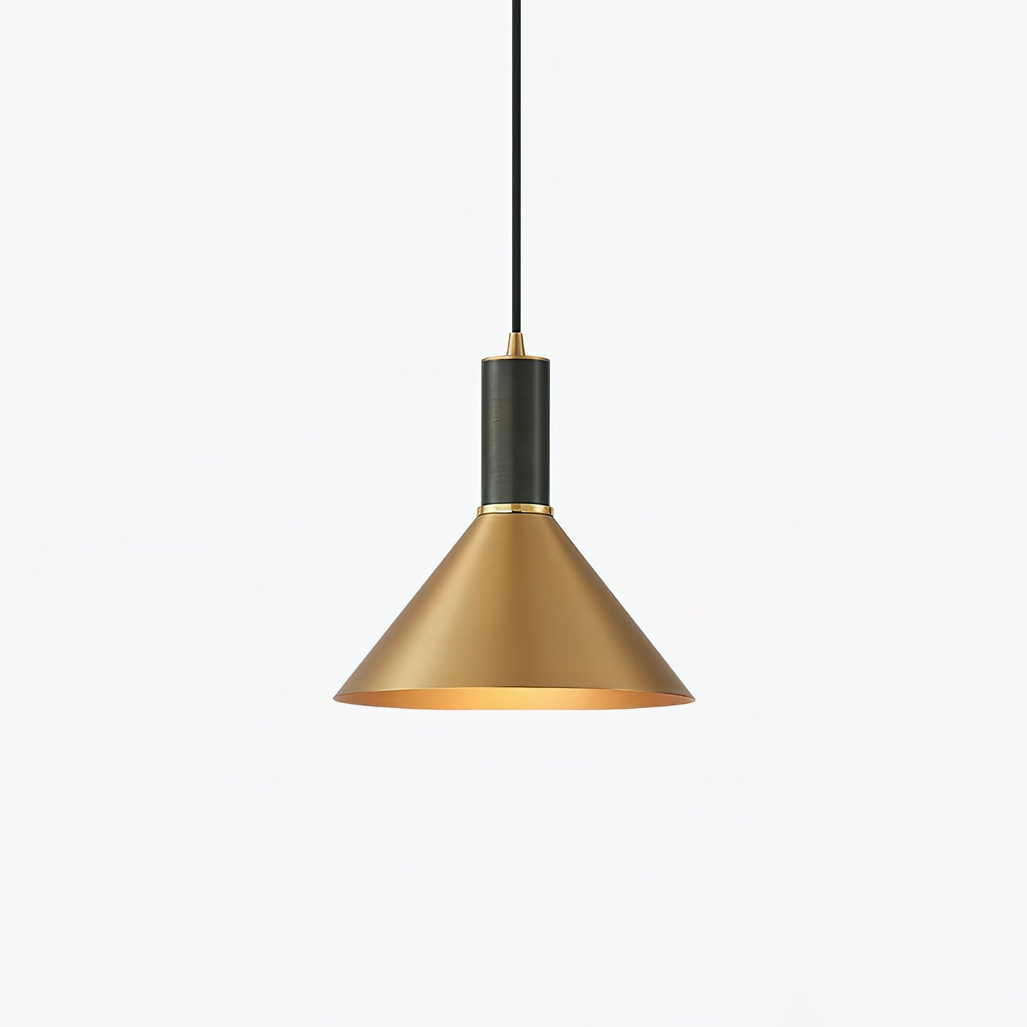 cone-pendant-lamp-anzaz-Brass & Black-1