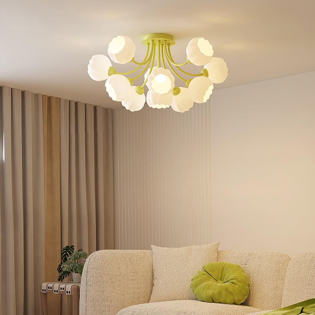 pumpkin-matcha-ceiling-lamp-anzaz-Matcha & White glass-2