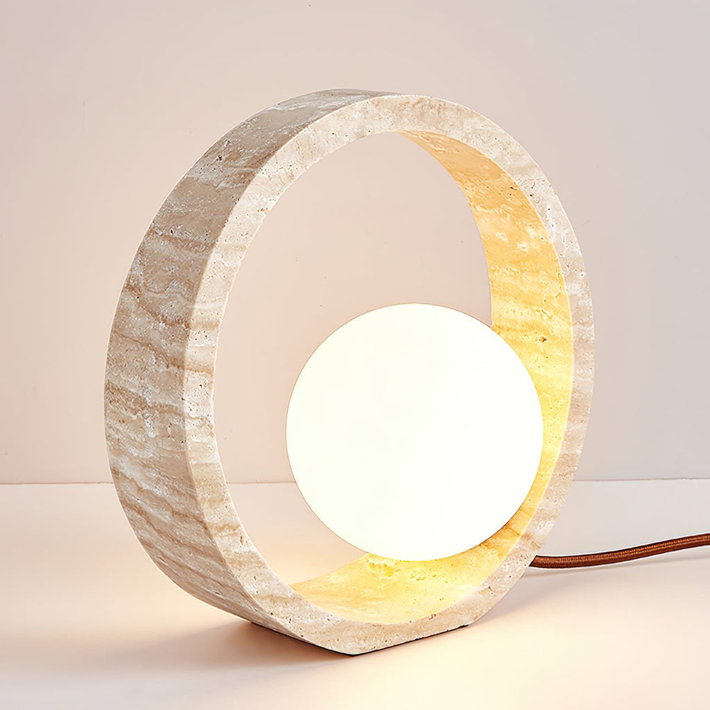 q-circle-table-lamp-anzaz-Yellow Travertine & White-3