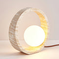 q-circle-table-lamp-anzaz-Yellow Travertine & White-3