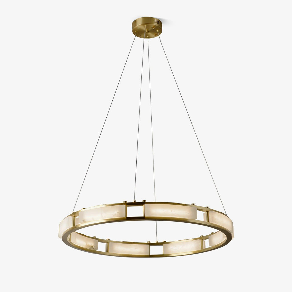 qatar-alabaster-chandelier-anzaz-Brass & White-1
