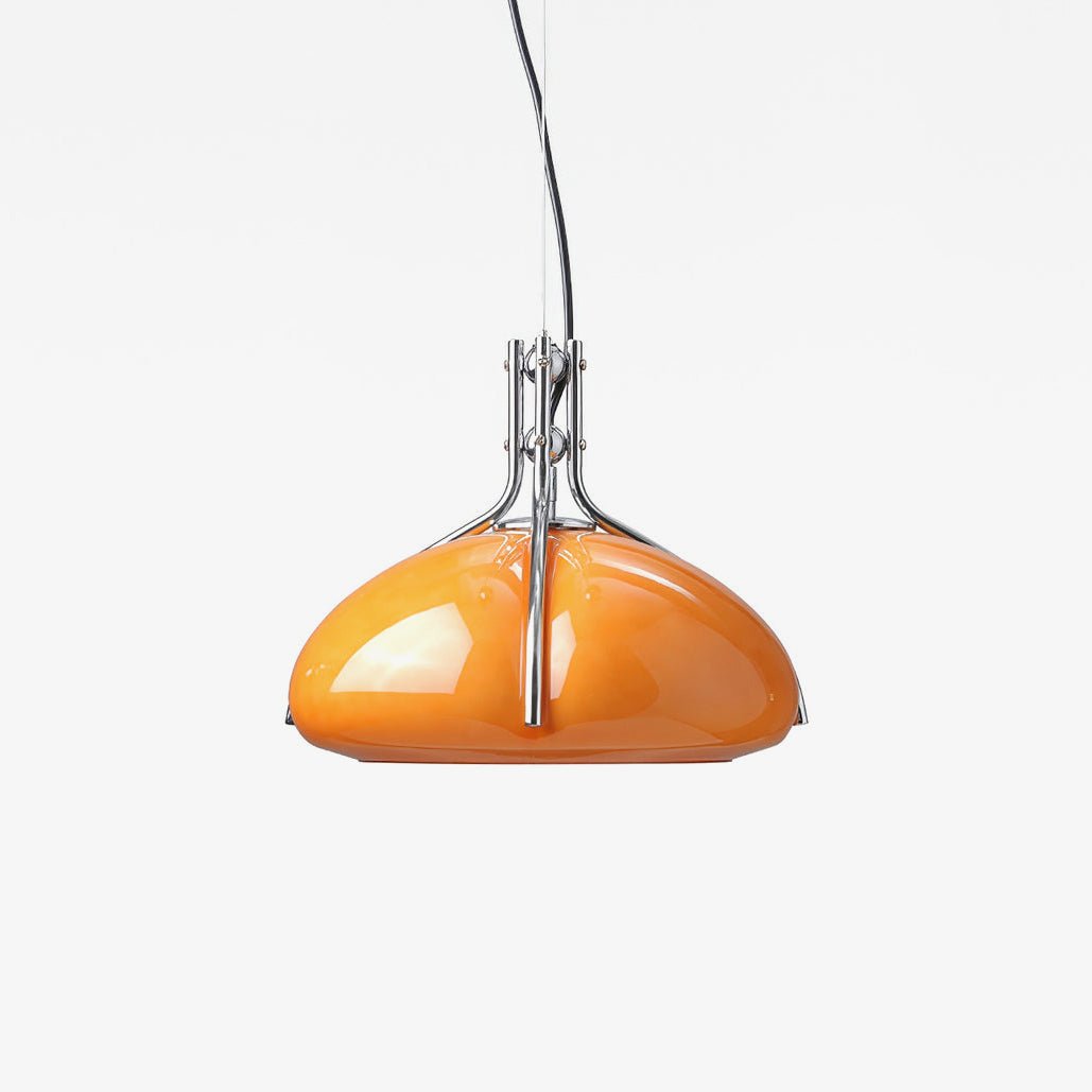 quadrifoglio-pendant-light-anzaz-Chrome & Orange-1