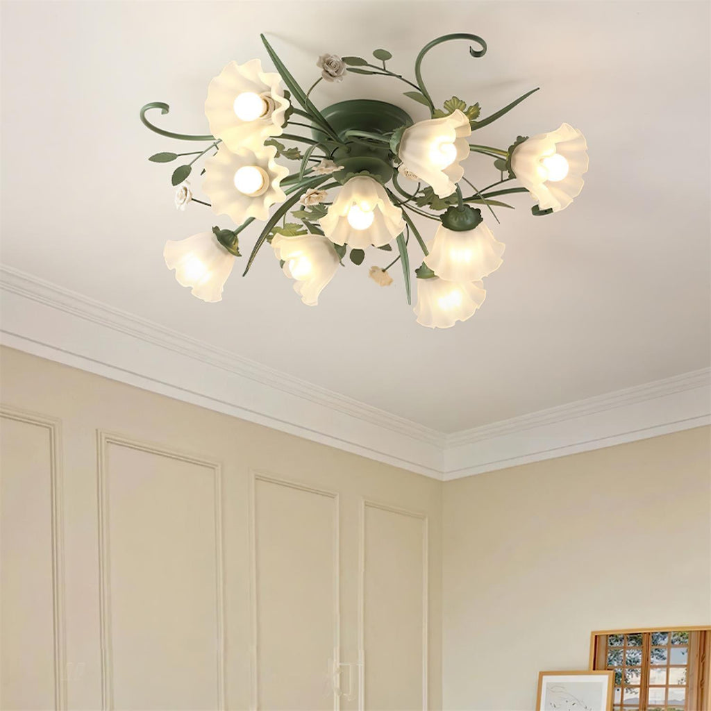 quercia-ceiling-lamp-anzaz-Green & White-2