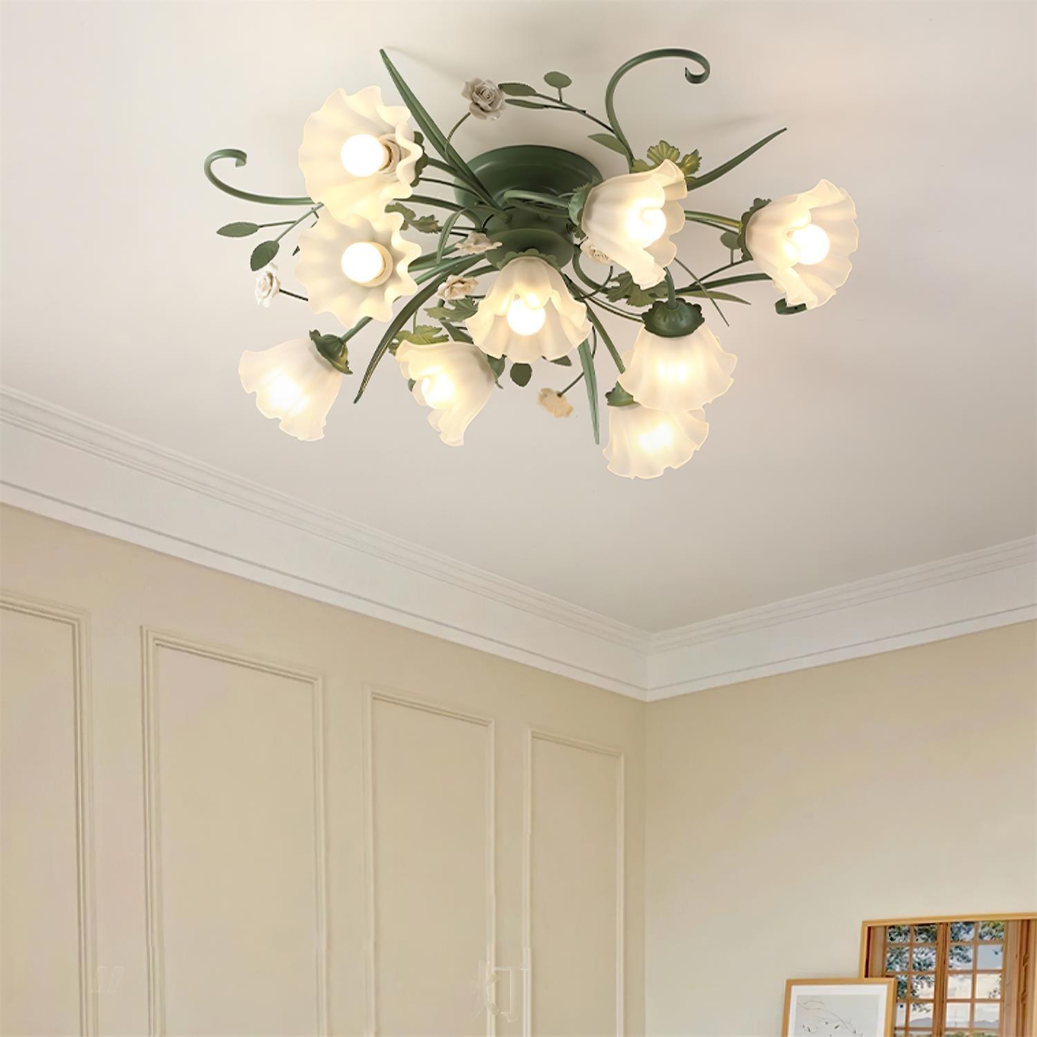quercia-ceiling-lamp-anzaz-Green & White-2