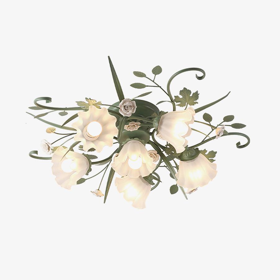 quercia-ceiling-lamp-anzaz-Green & White-1