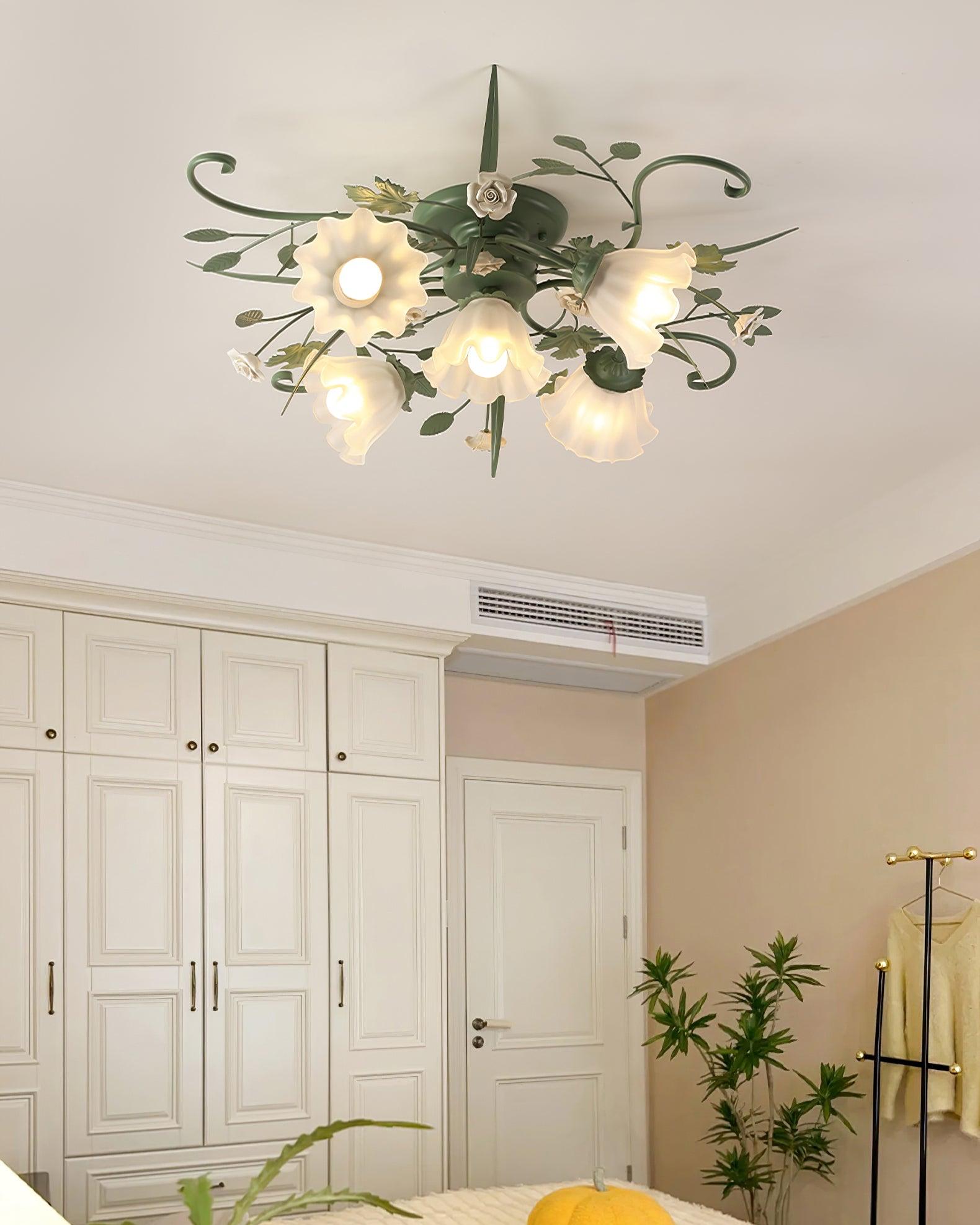 quercia-ceiling-lamp-anzaz-Green & White-4