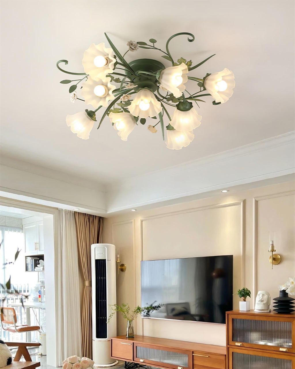 quercia-ceiling-lamp-anzaz-Green & White-3