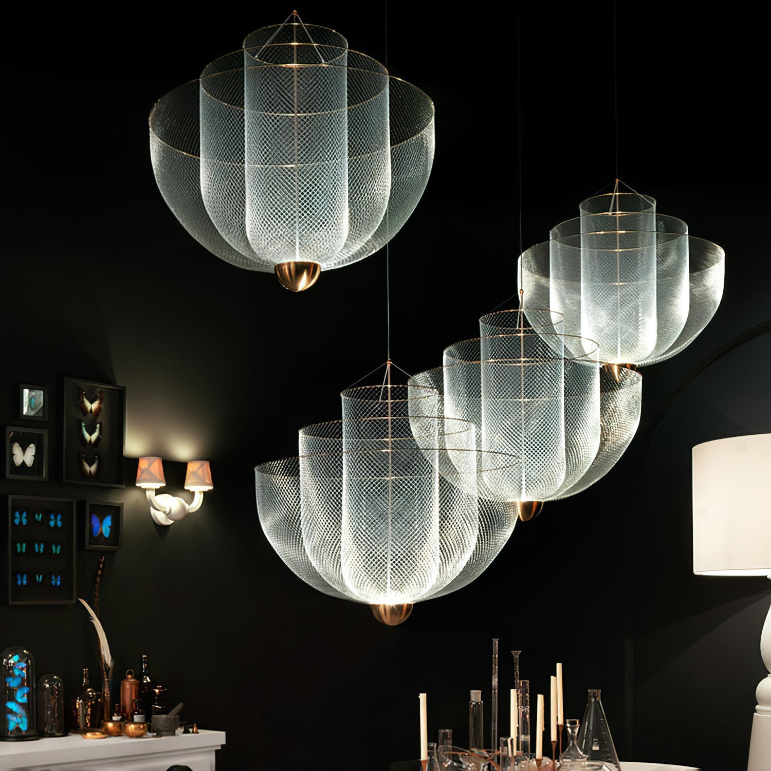 meshmatics-hanging-lamp-anzaz-Chrome & Gold-7