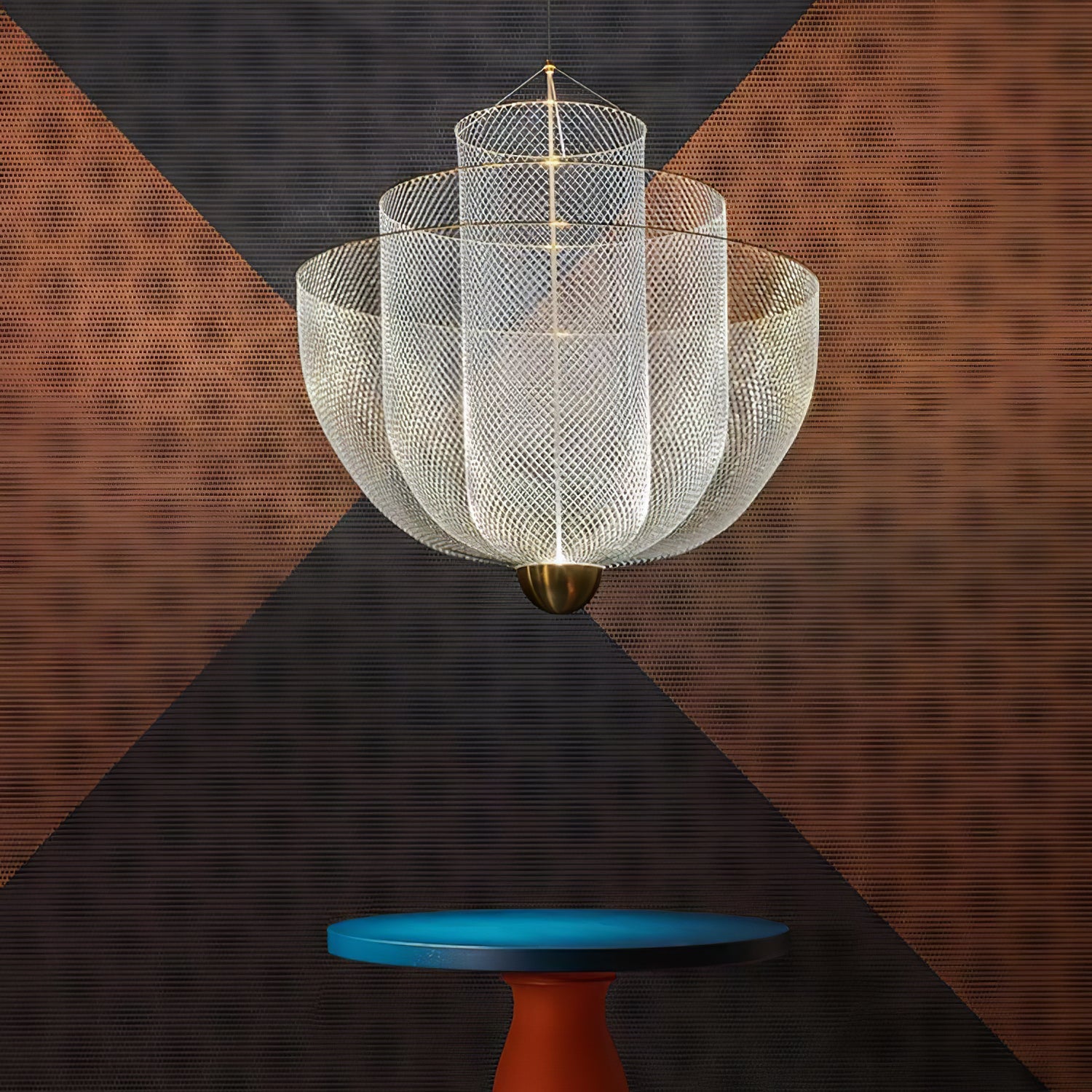 meshmatics-hanging-lamp-anzaz-Chrome & Gold-2