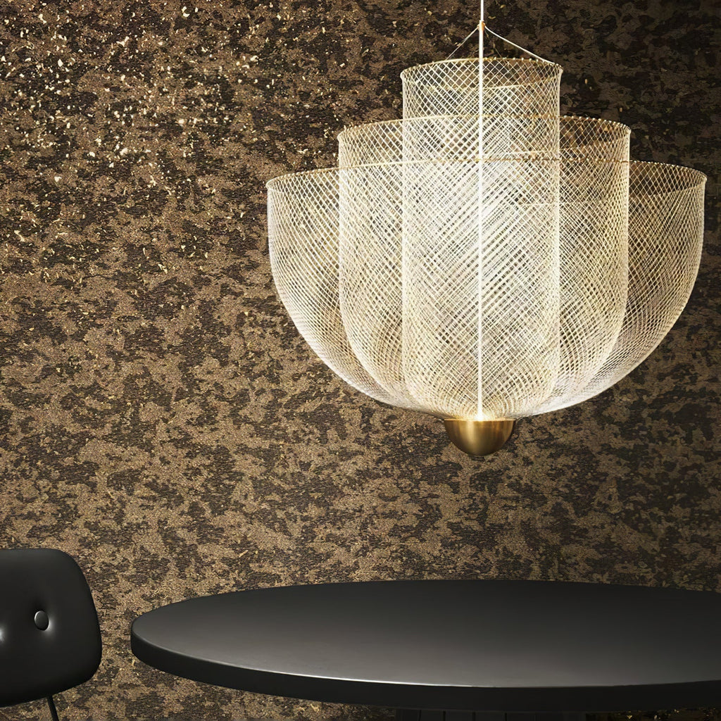 meshmatics-hanging-lamp-anzaz-Gold & Gold-4