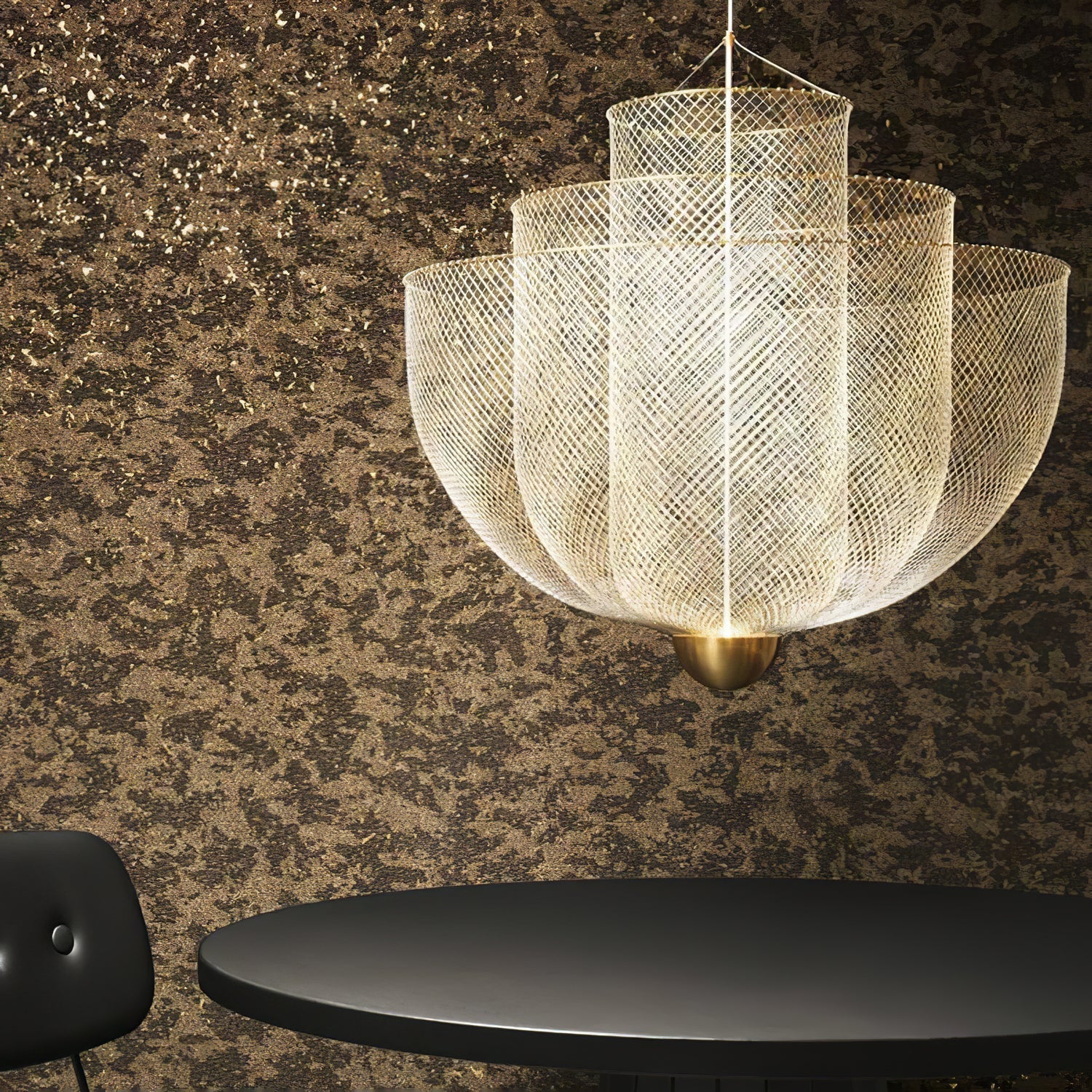 meshmatics-hanging-lamp-anzaz-Gold & Gold-4