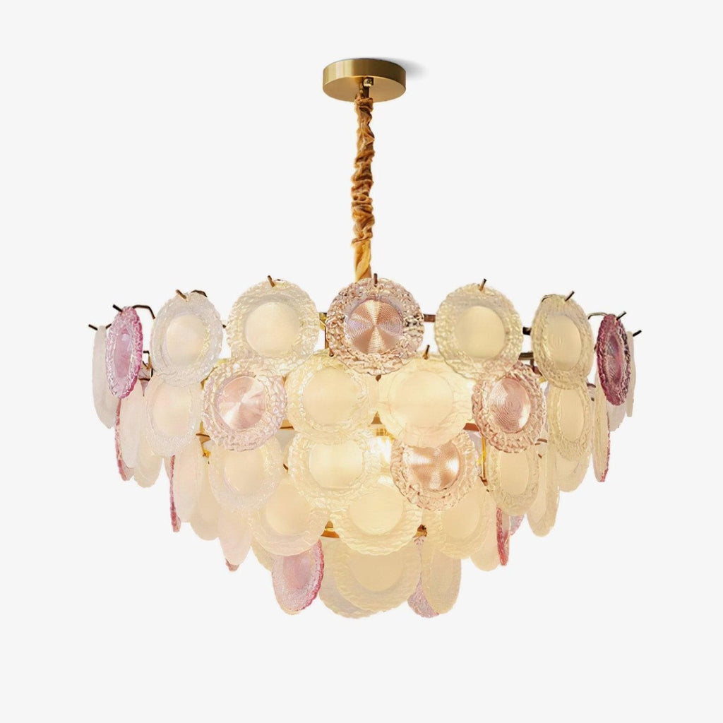 rainbow-chandelier-anzaz-Gold & Pink & White-1