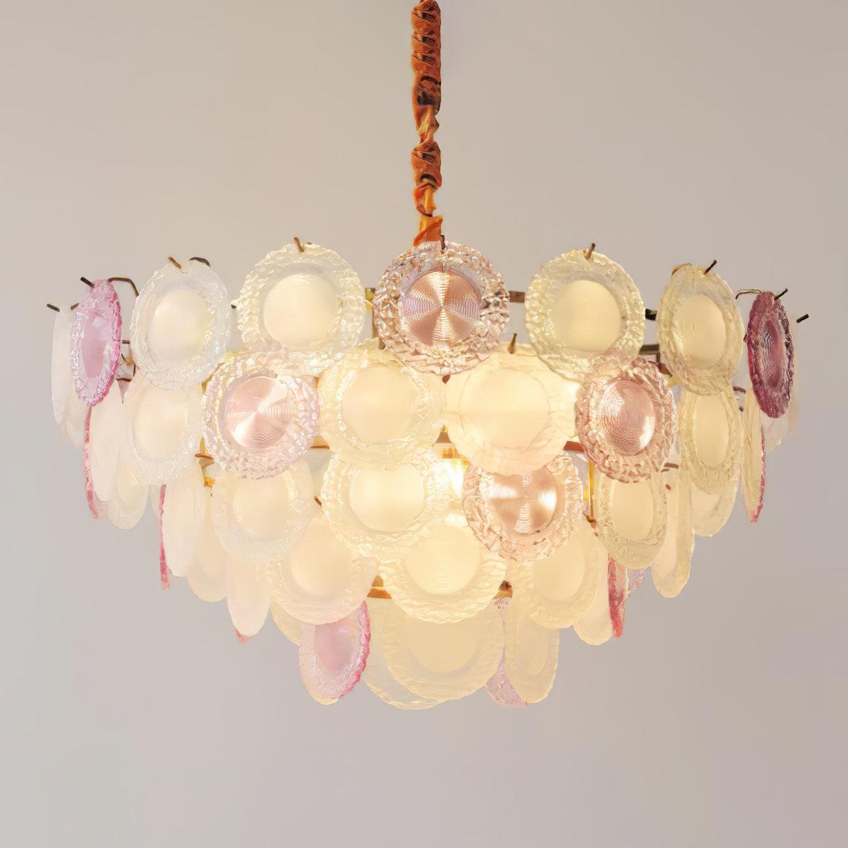 rainbow-chandelier-anzaz-Gold & Pink & White-6