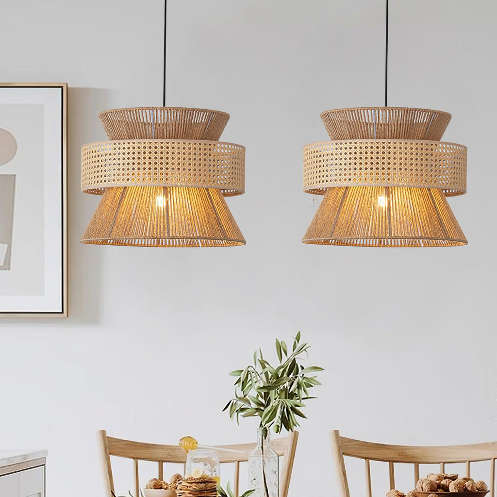 rattan-bamboo-pendant-lamp-anzaz-Nature rattan color & Black bamboo color-2