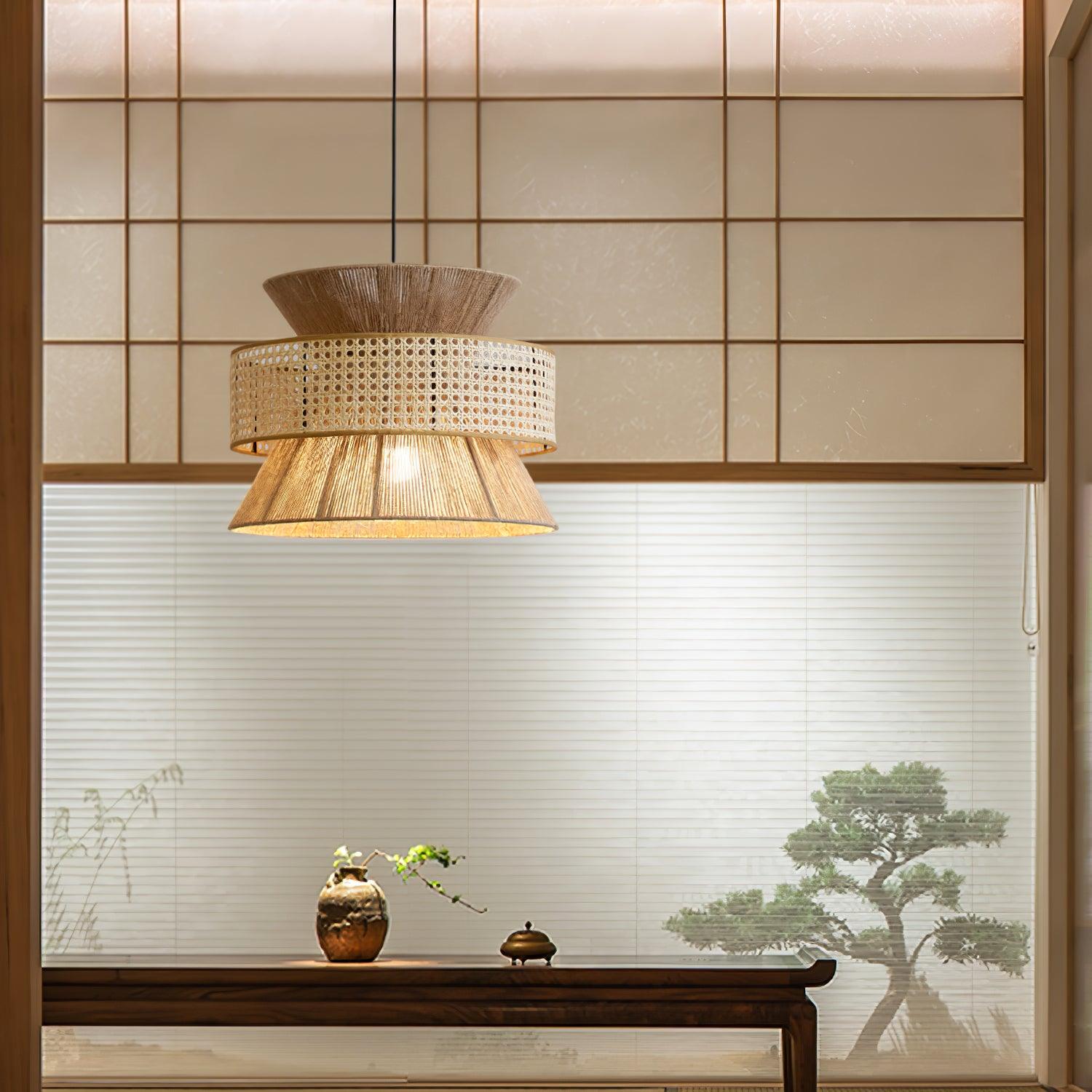 rattan-bamboo-pendant-lamp-anzaz-Nature rattan color & Black bamboo color-6