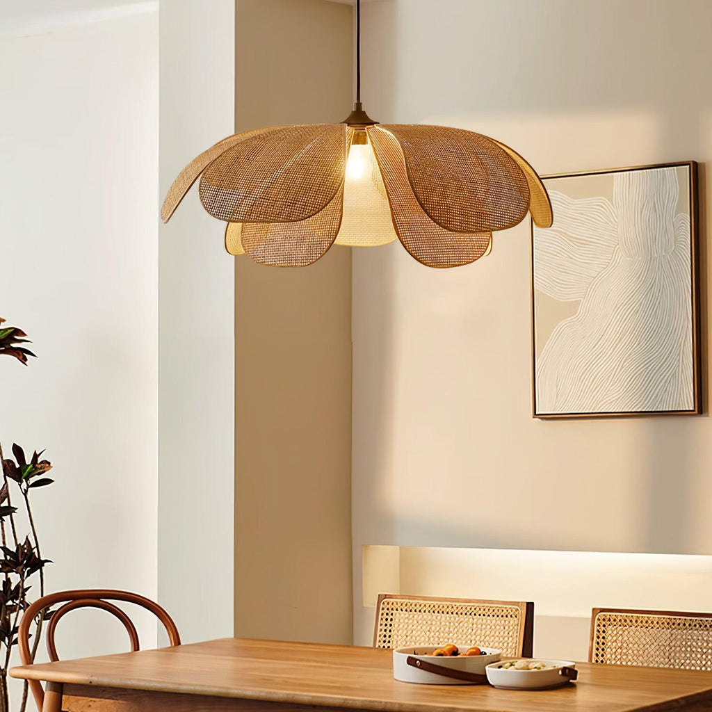 rattan-petal-pendant-lamp-anzaz-Nature rattan color & Black-2