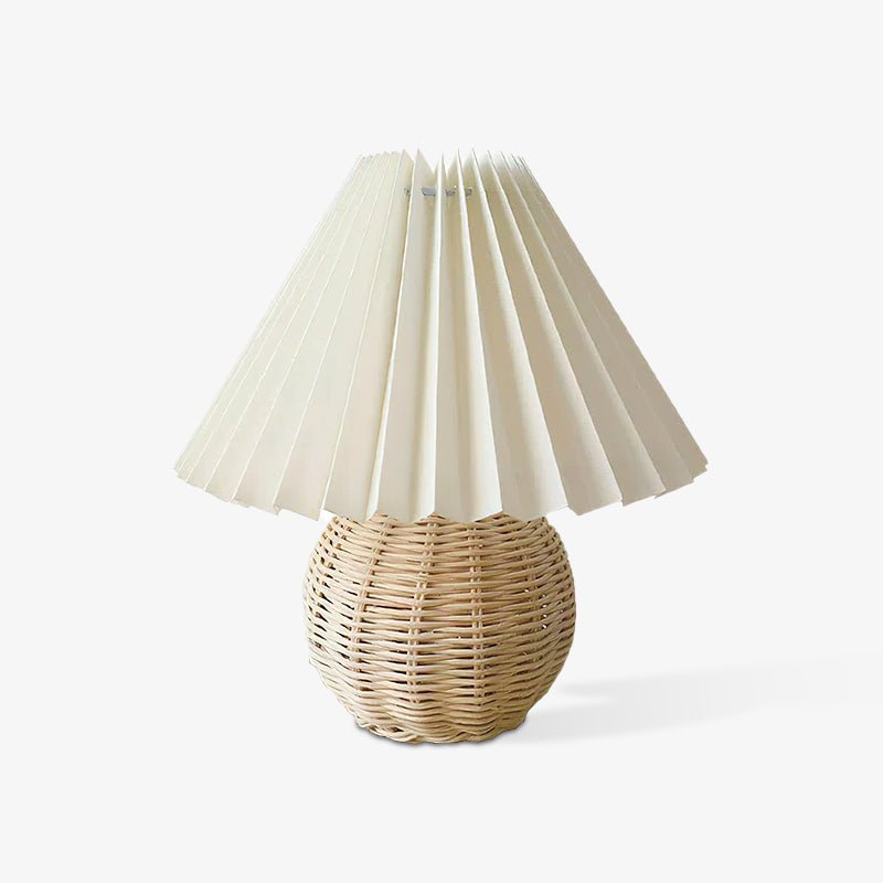 rattan-pleated-table-lamp-anzaz-White & Nature rattan-1