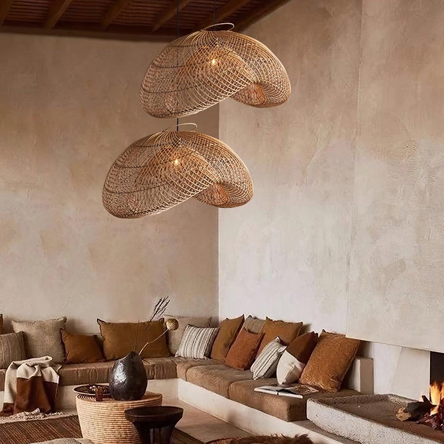 rattan-wave-pendant-light-anzaz-Natural rattan-2