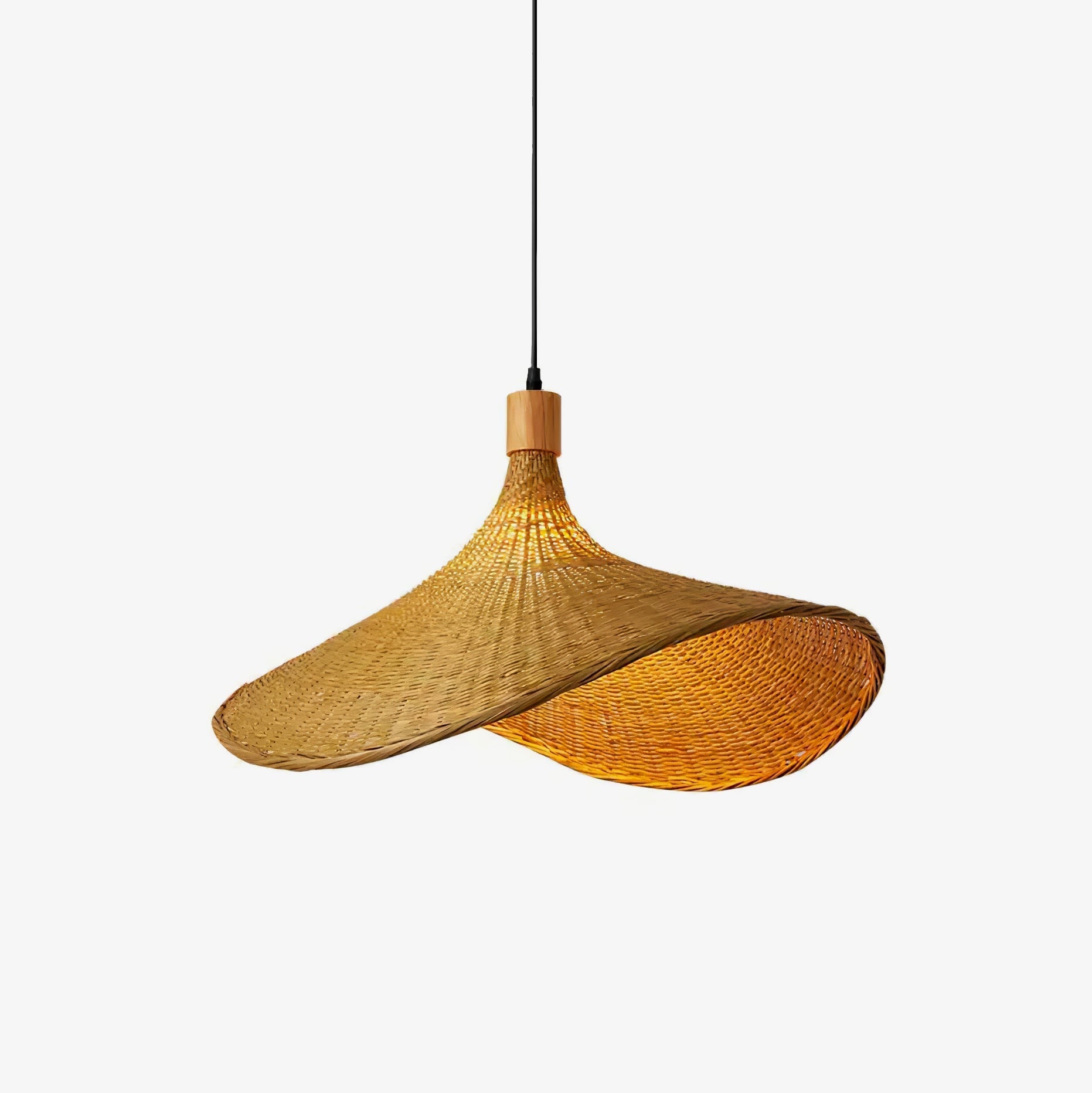 bamboo-weave-hat-pendant-light-anzaz-Natural rattan-1