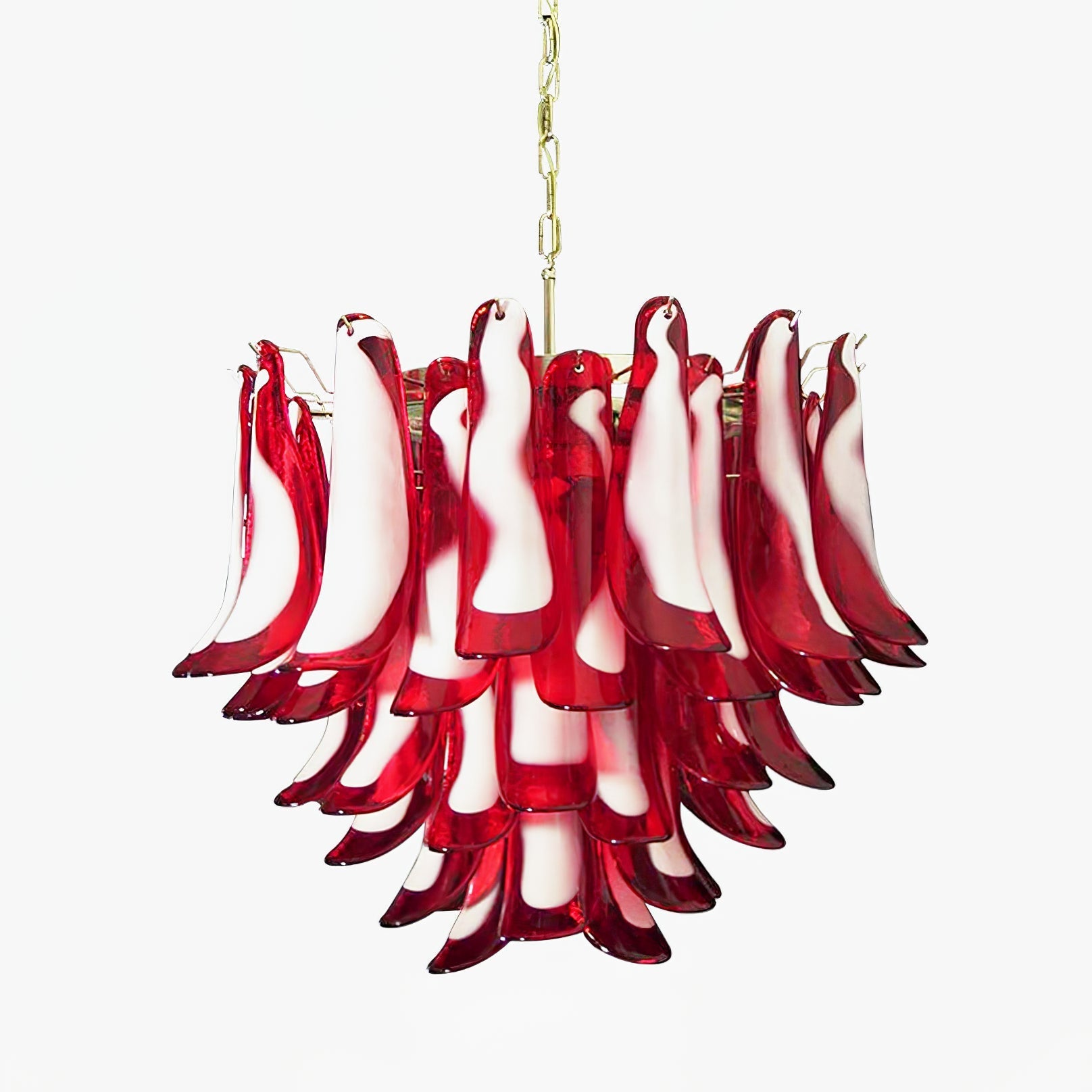red-glass-murano-petals-chandelier-anzaz-Red Glass & Gold-1