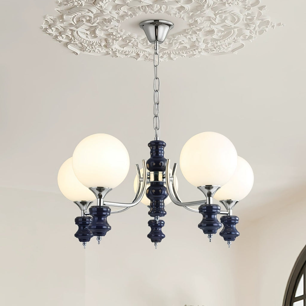regal-orb-chandelier-anzaz-Black & Chrome-3