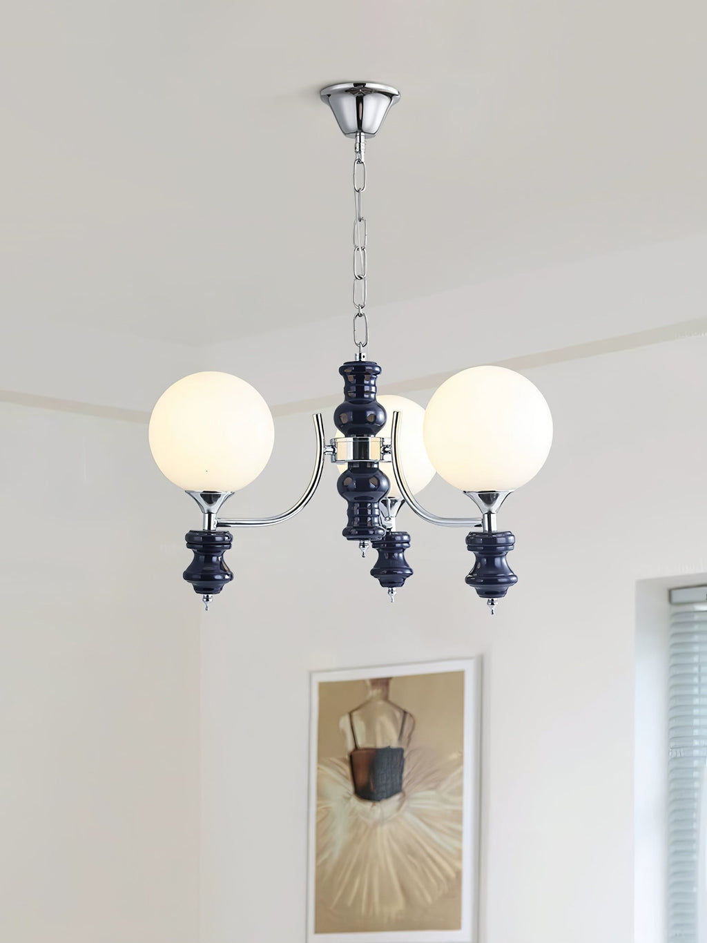 regal-orb-chandelier-anzaz-Black & Chrome-5