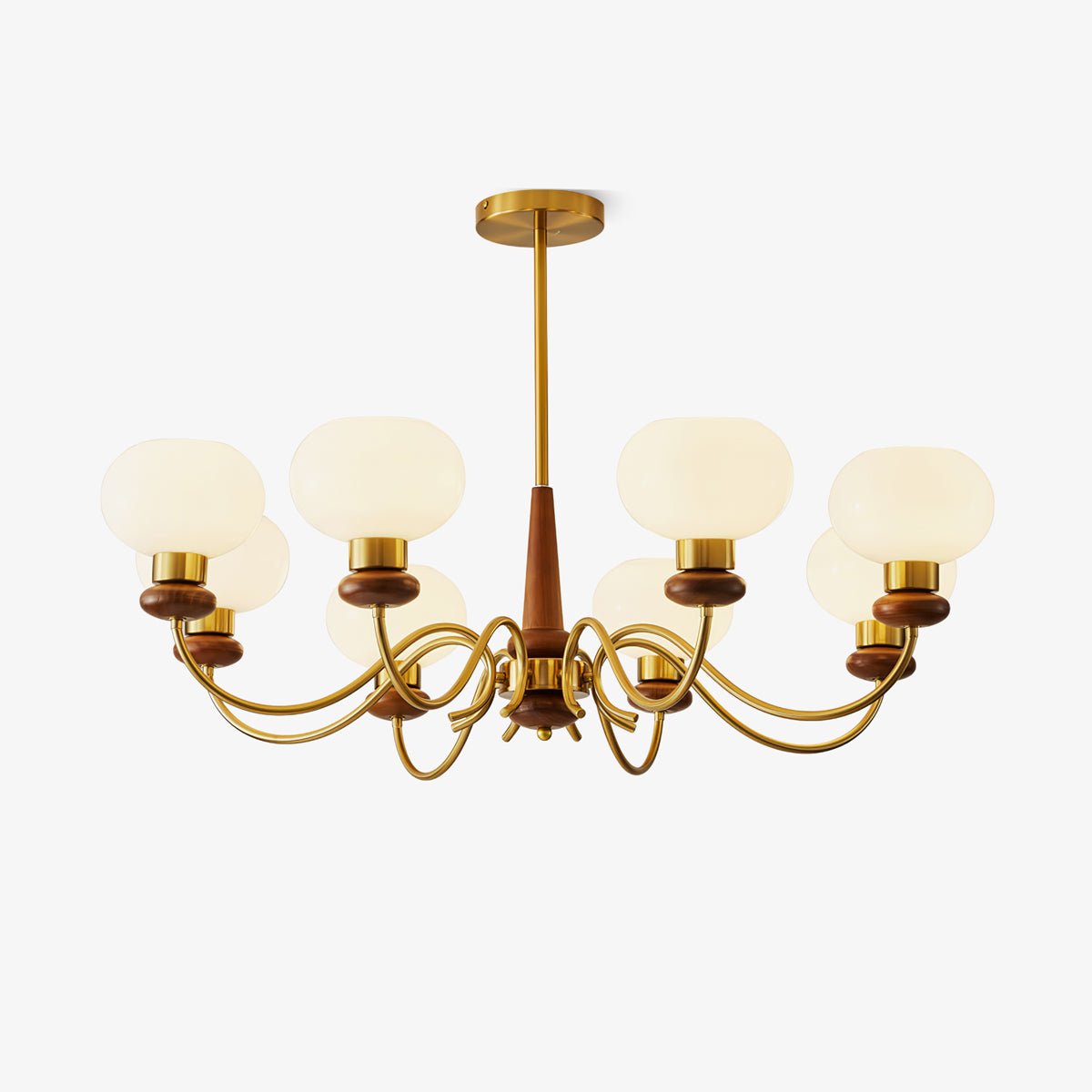 regency-globe-chandelier-anzaz-Walnut Color & Gold-1