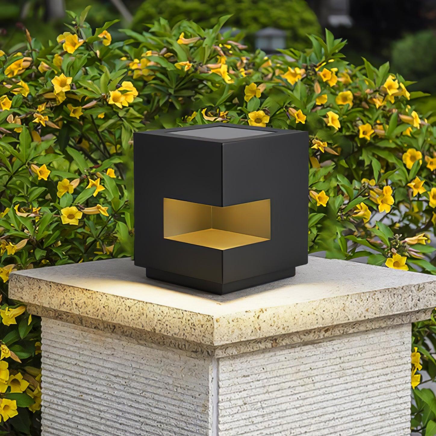 regular-cube-post-outdoor-light-anzaz-Model B: Solar-Powered Version-2