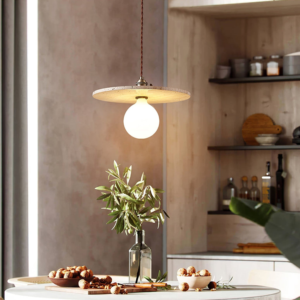 renzo-travertine-pendant-light-anzaz-Yellow Travertine & Gold-2
