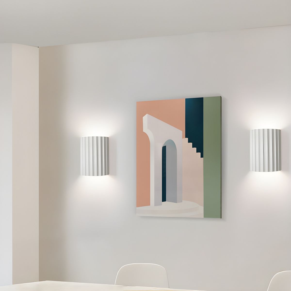 resin-ribbed-wall-lamp-anzaz-Green-4