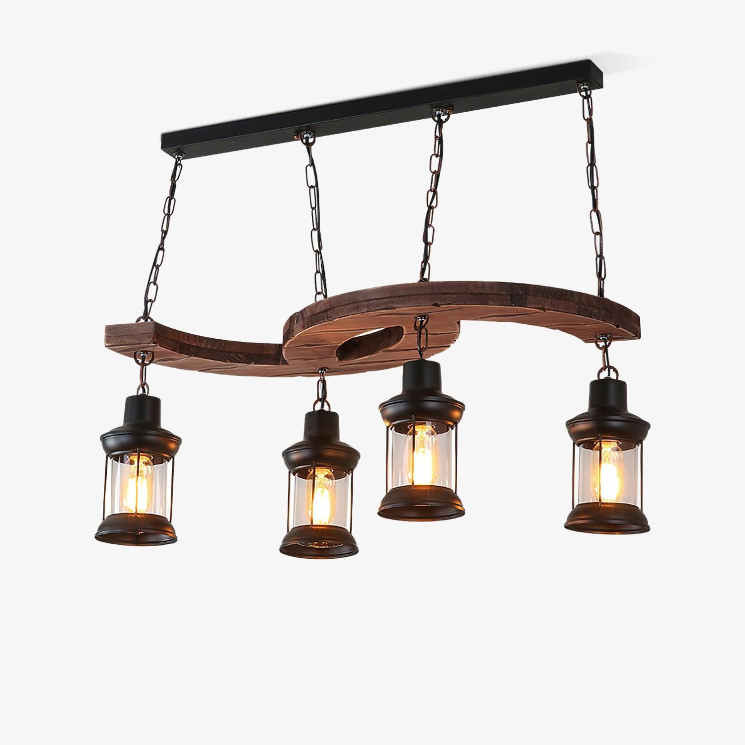retro-boat-wood-chandelier-anzaz-Black & Walnut color-1