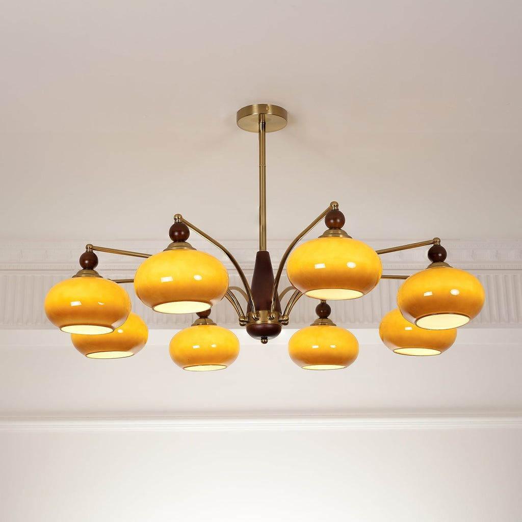 retro-calliope-chandelier-anzaz-Gold & Walnut Color & Caramel Color-5