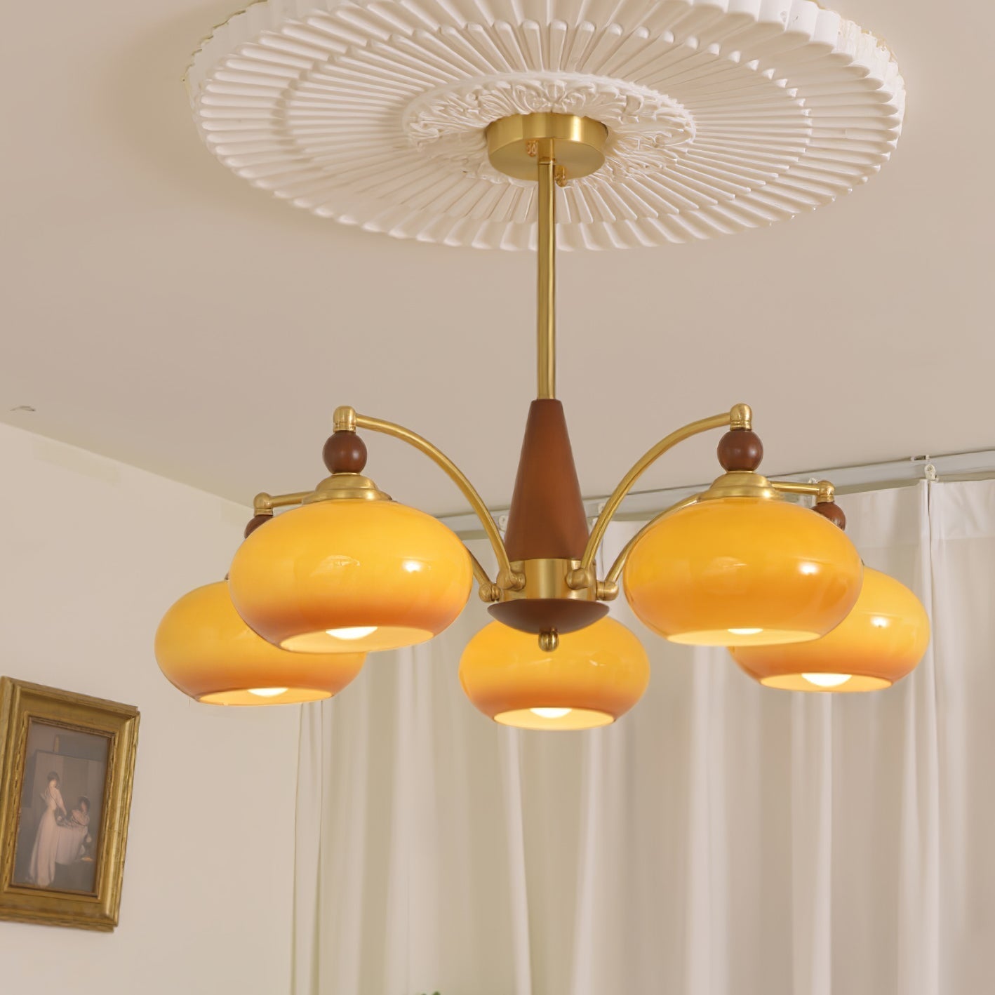 retro-calliope-chandelier-anzaz-Gold & Walnut Color & White-2