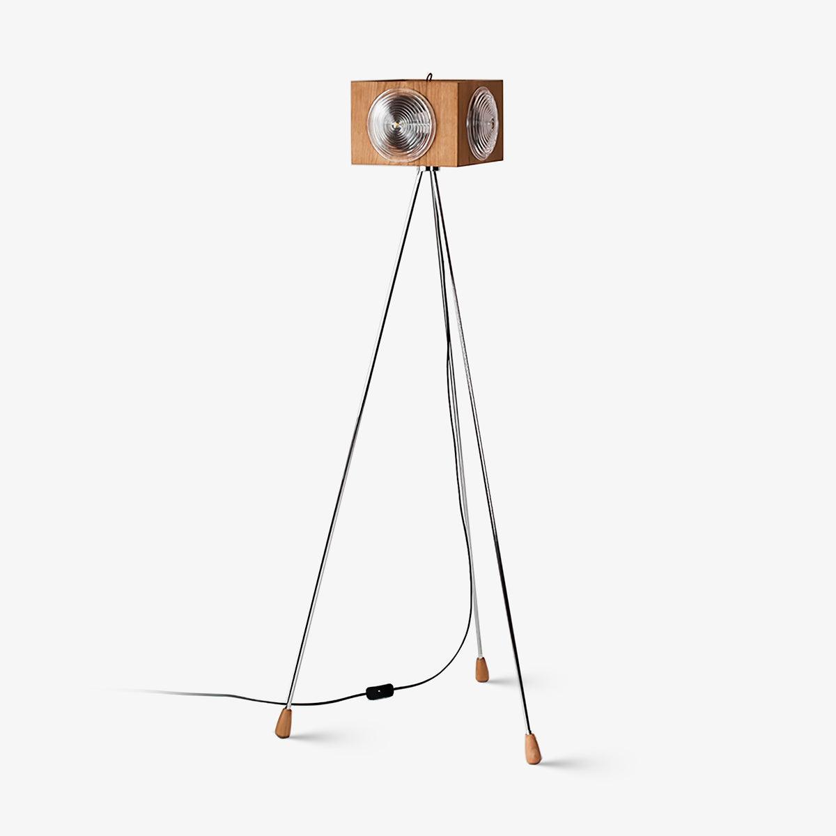 retro-camera-focus-floor-lamp-anzaz-Cherry Wood Color-1