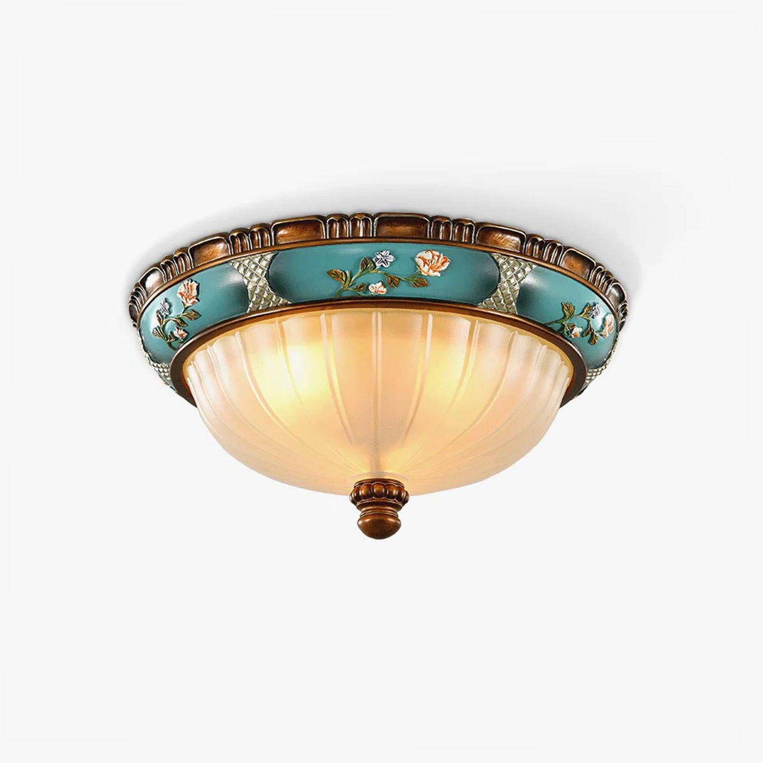 retro-floral-resin-recessed-ceiling-light-anzaz-Blue-1