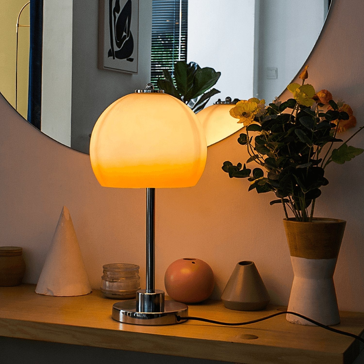 retro-mushroom-table-lamp-anzaz-Beige and Orange-3