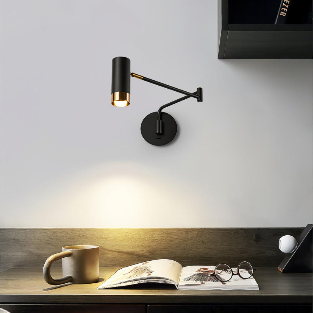 ridge-arm-wall-lamp-anzaz-Black & Gold-2