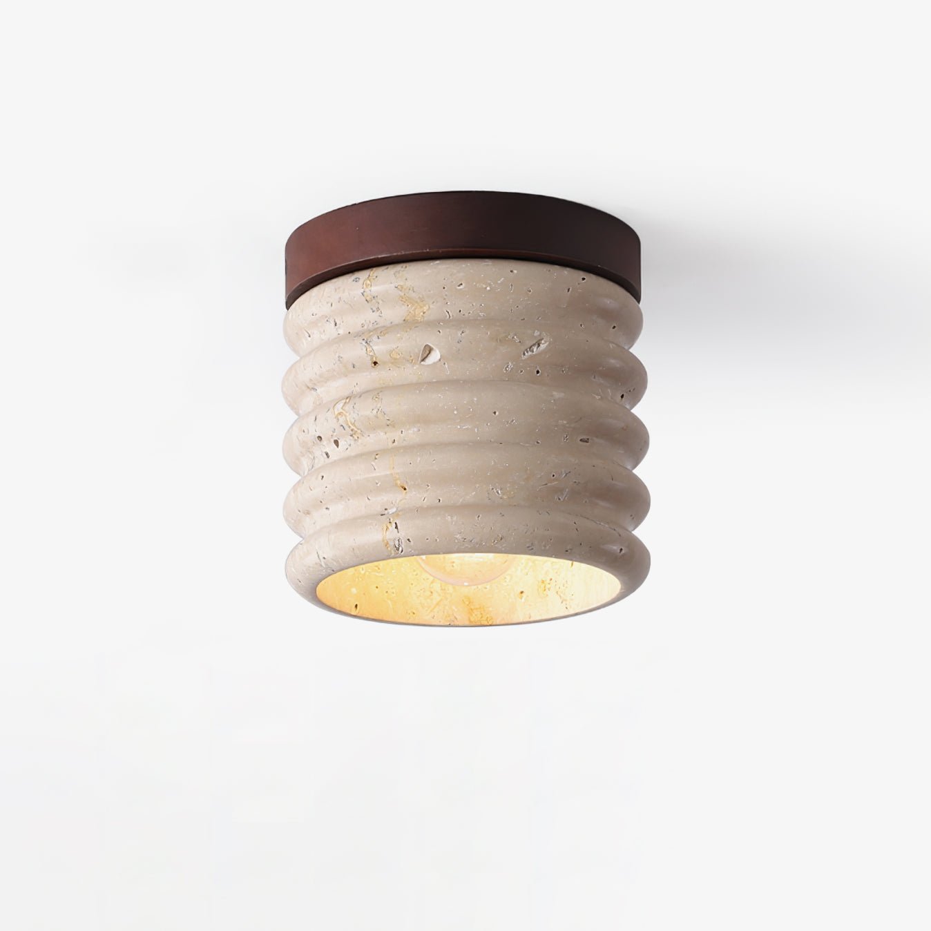 ridge-artisan-ceiling-lamp-anzaz-Walnut Color & Yellow Travertine-1
