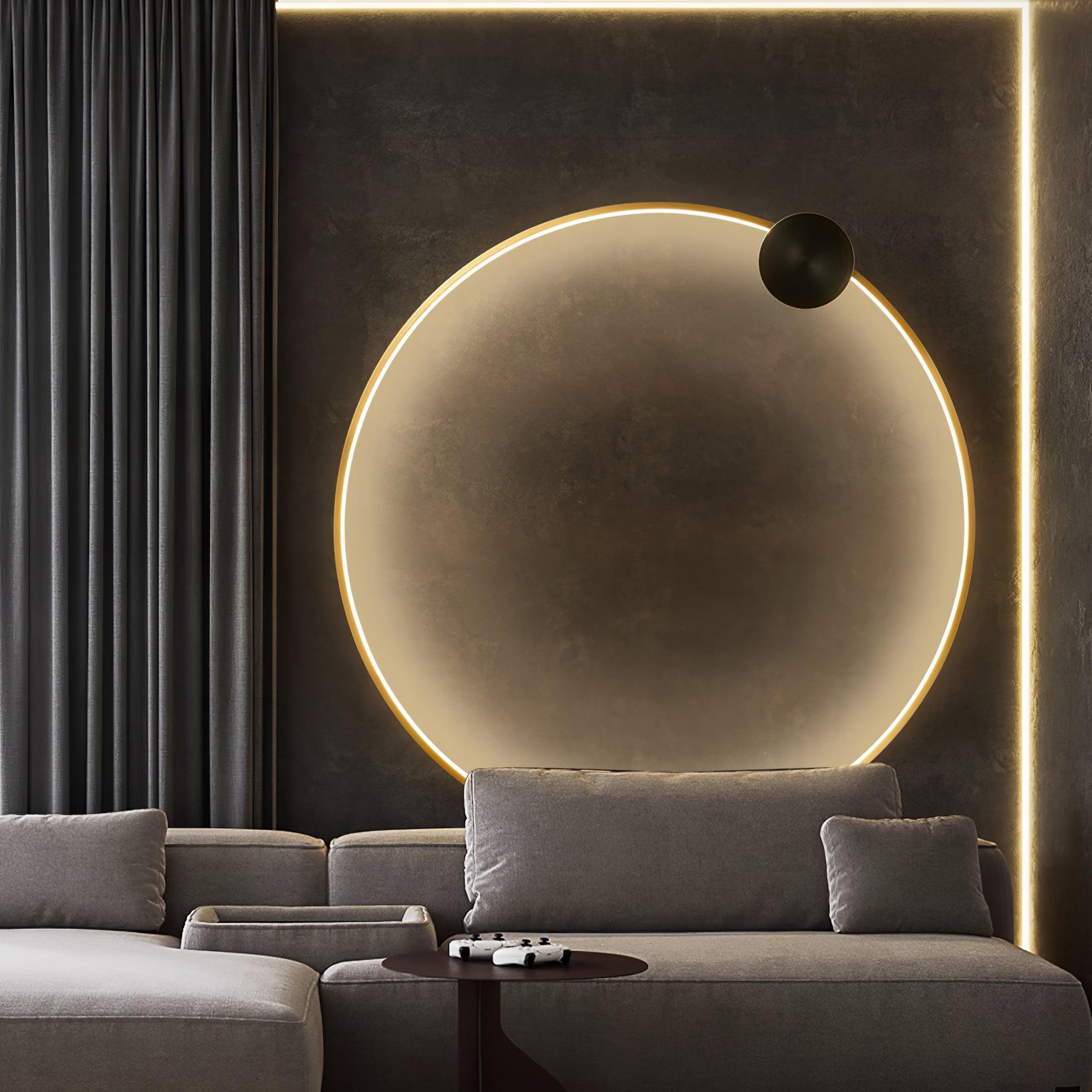 ring-shaped-led-wall-light-anzaz-Brass & Black-5
