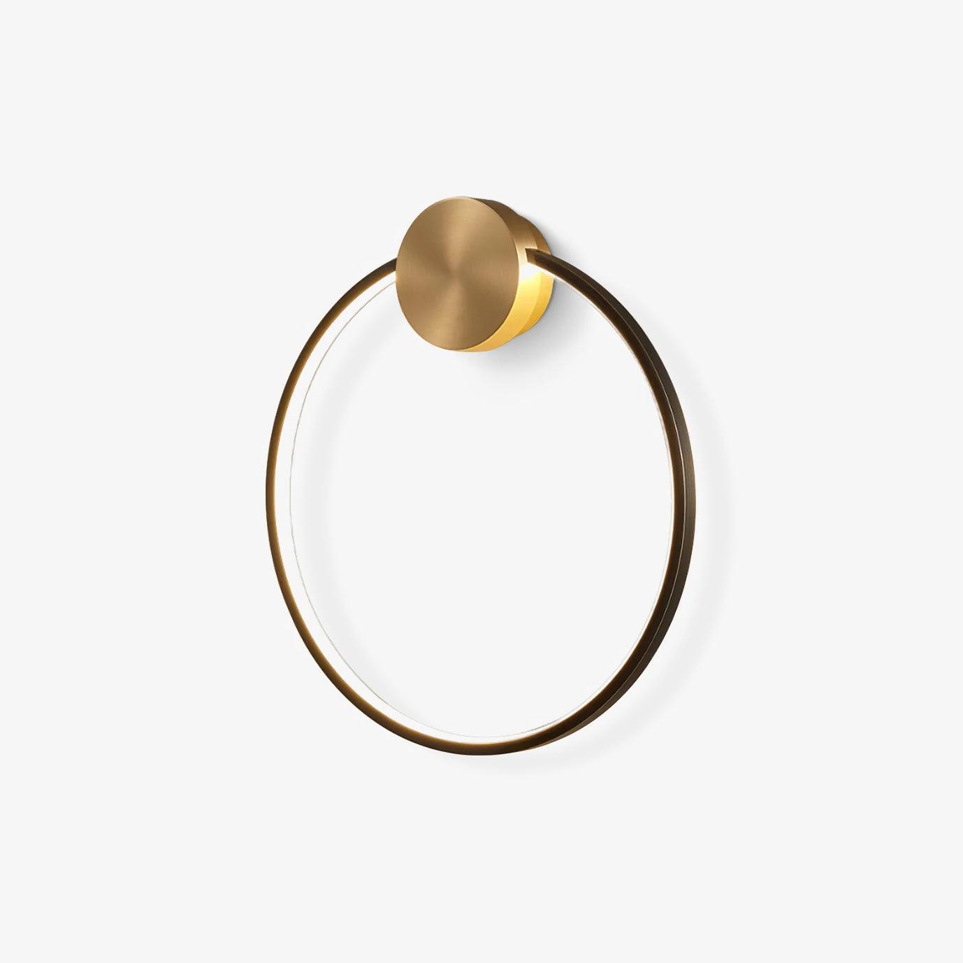ring-shaped-led-wall-light-anzaz-Brass & Black-1