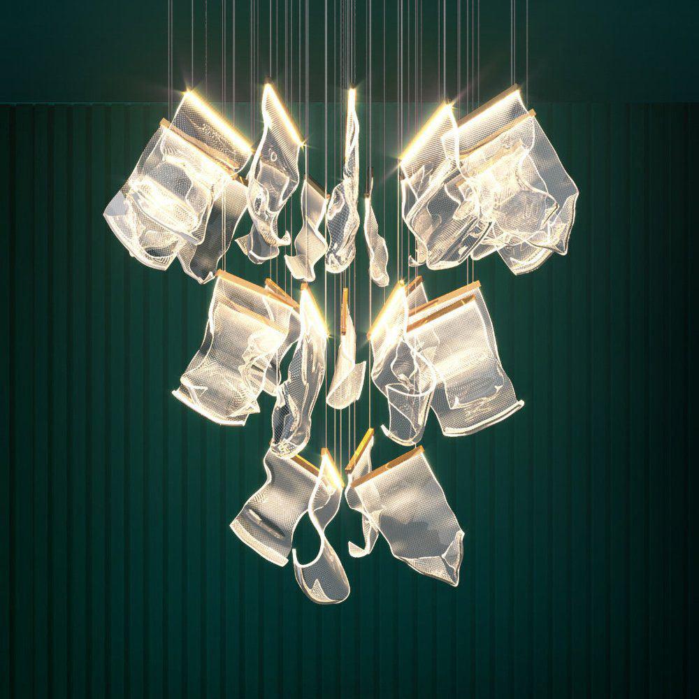 acrylic-led-chandelier-anzaz-Small: W 7.1″ x H 10.2″ / W 18cm x H 26cm-9