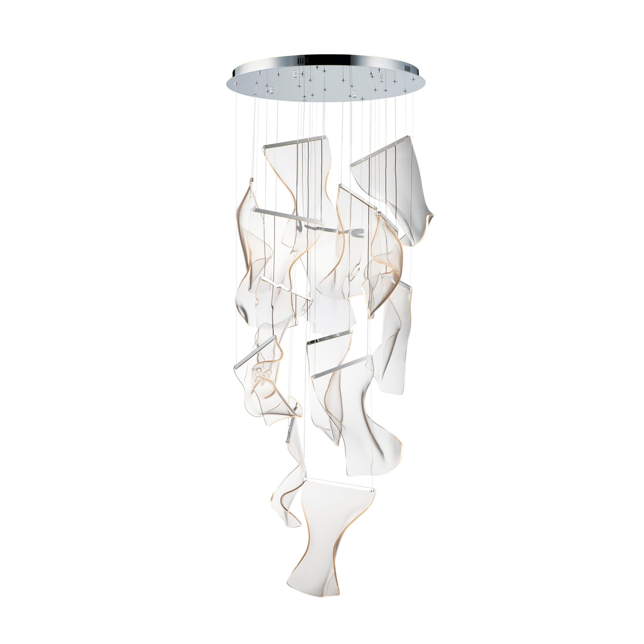 acrylic-led-chandelier-anzaz-Small: W 7.1″ x H 10.2″ / W 18cm x H 26cm-18