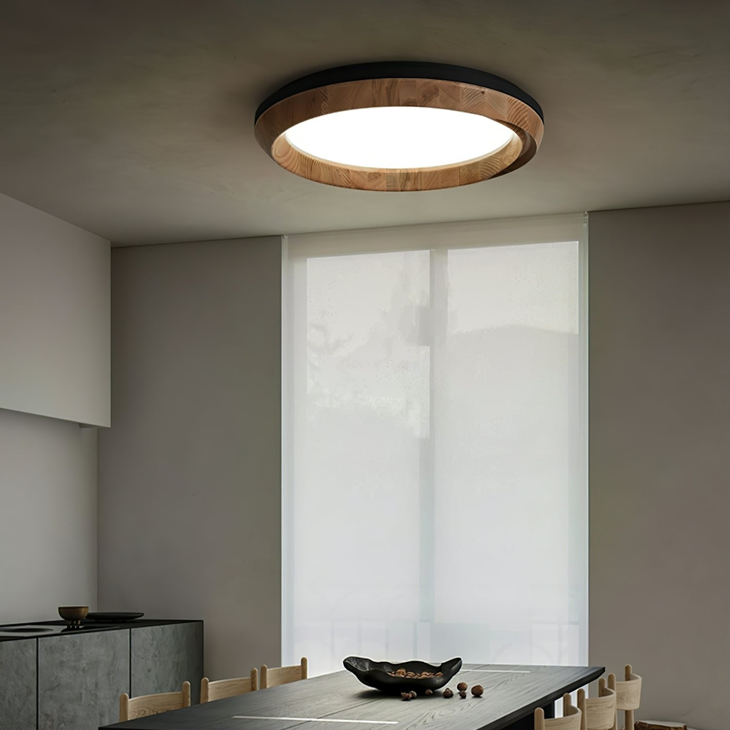 ripple-wood-ceiling-light-anzaz-Black & Wood color-3