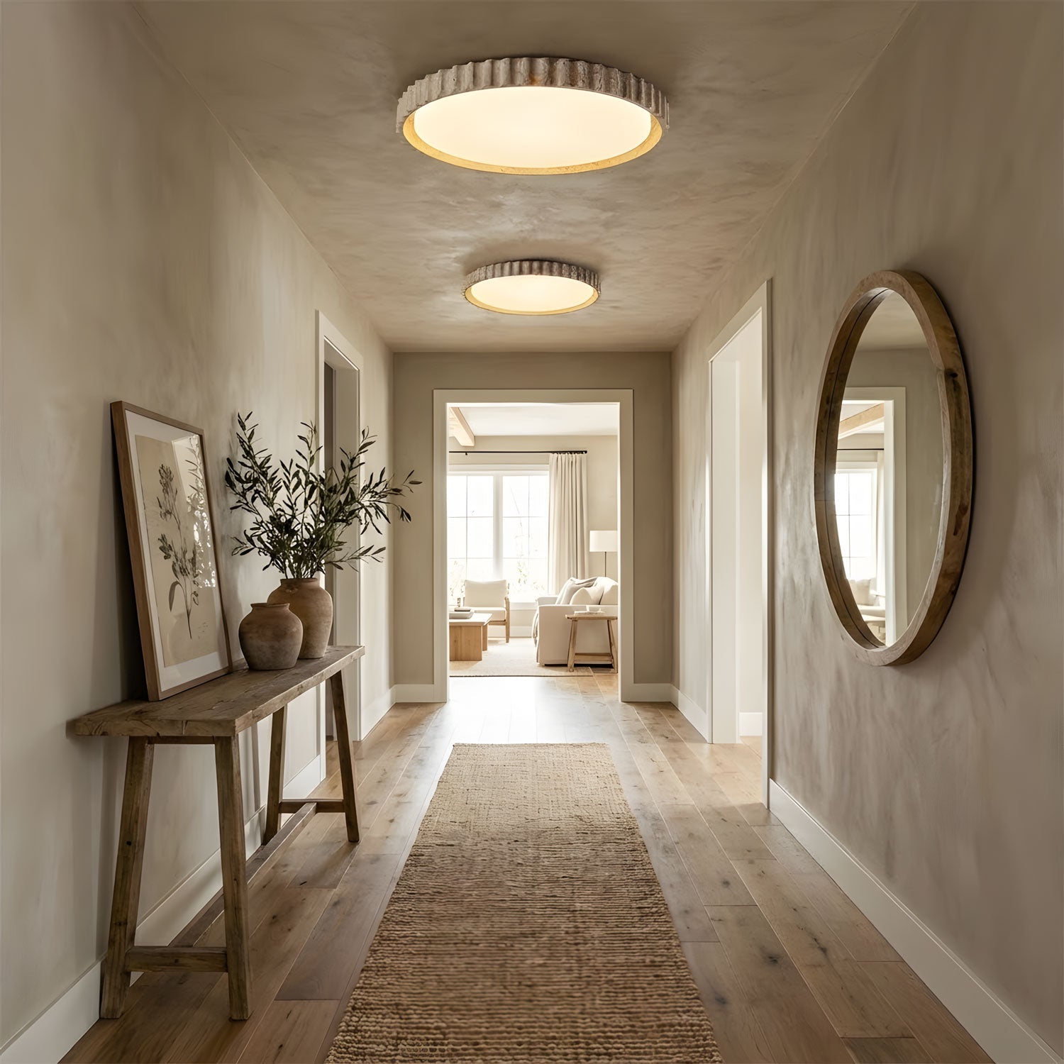riva-stone-ceiling-light-anzaz-Wood Color & Yellow Travertine-5