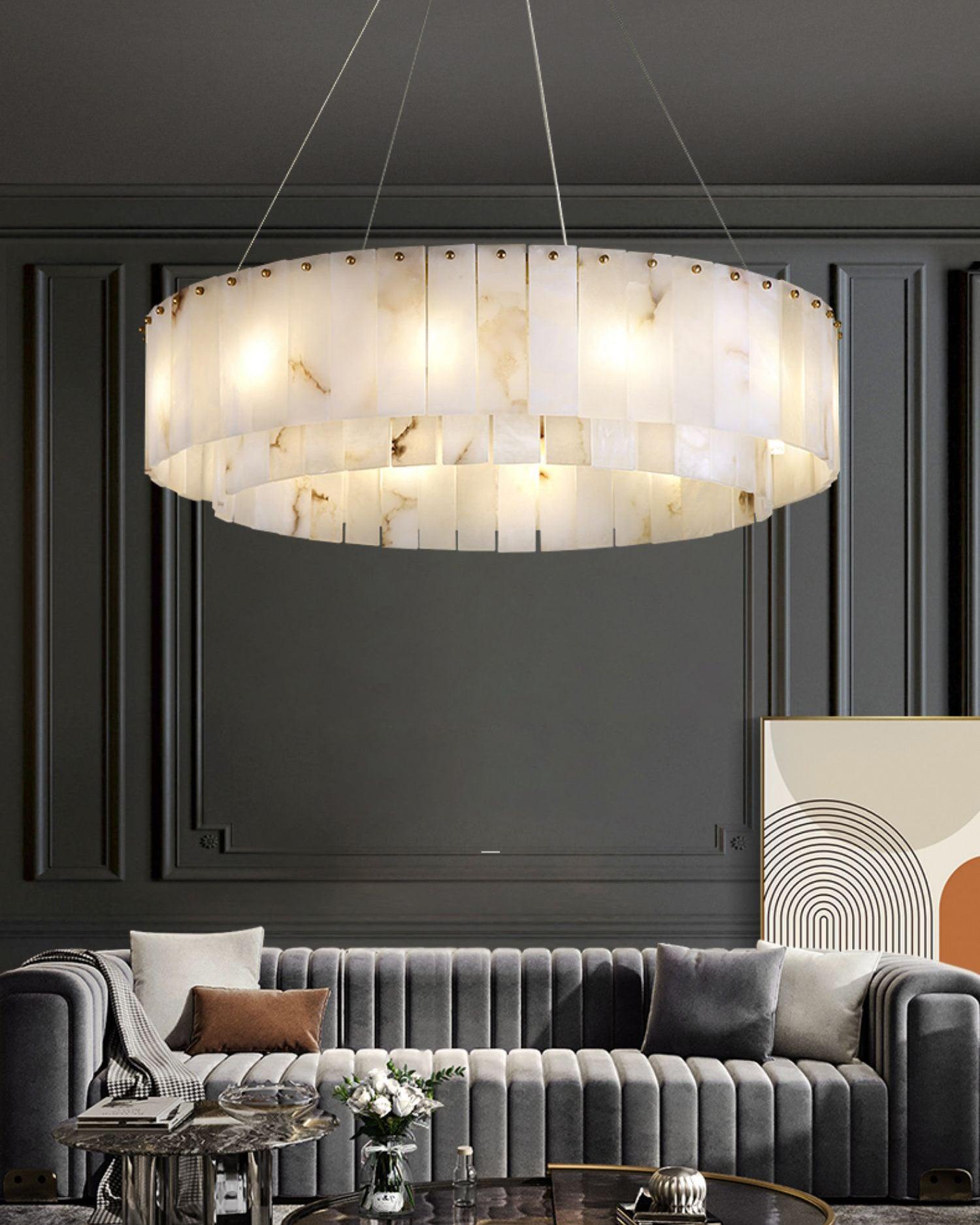 rock-alabaster-chandelier-anzaz-Brass & White Alabaster-7